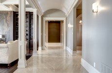 Bookmatched Limestone Floor